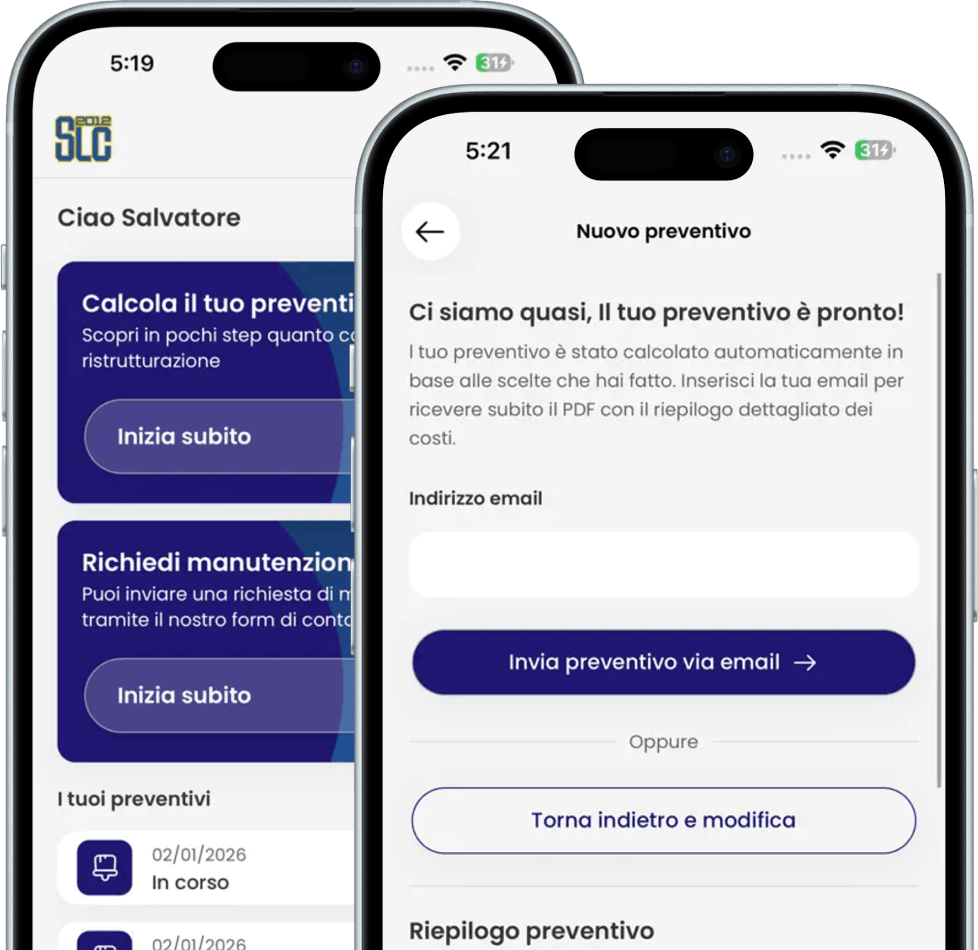 app slc2012 calcola preventivo